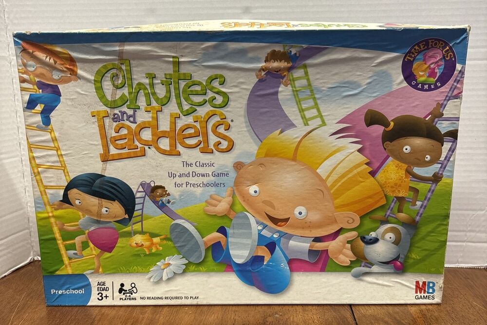 Chutes and Ladders Board Game Milton Bradley 2005 No Instructions